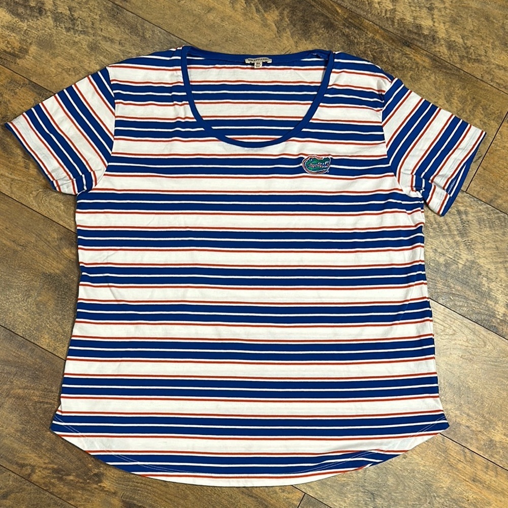 UG APPAREL Striped UF Gator T-Shirt, Size 3X, EUC
